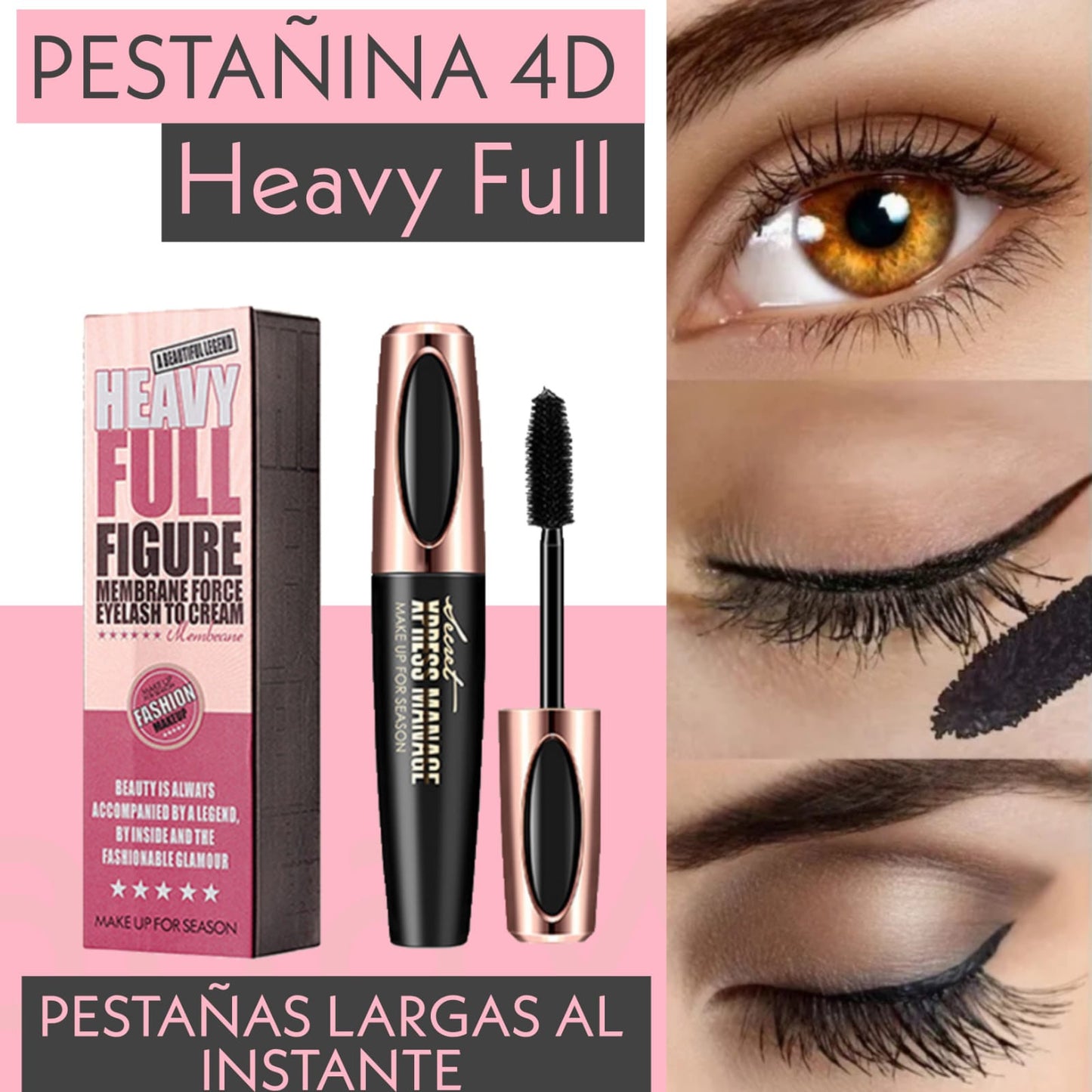 LLEVA HOY 3 PESTAÑINAS 4D POR 69.900