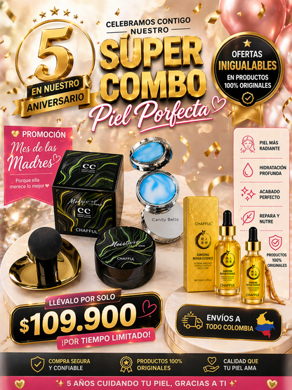 COMBO PIEL DE PORCELANA